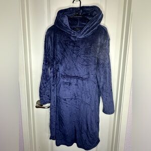 S/M Blue 32° sleepwear hooded lounger